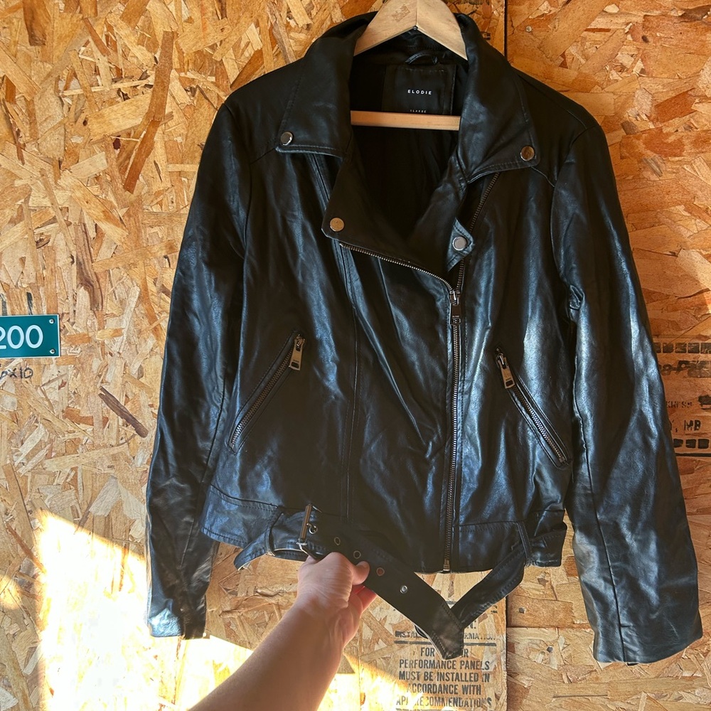 Elodie Black Leather Jacket